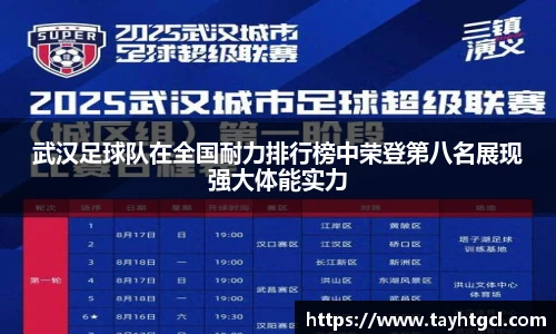 武汉足球队在全国耐力排行榜中荣登第八名展现强大体能实力